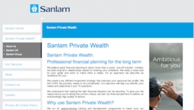 Sanlam Private Wealth website