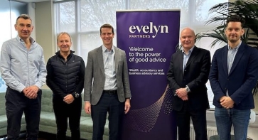 Left-to-right: Tom Gallop (Ashcroft), Adrian Wilson (Ashcroft), Tom Shave (Evelyn Partners), Giles Murphy (Evelyn Partners) and Dominic Anthony (Ashcroft)