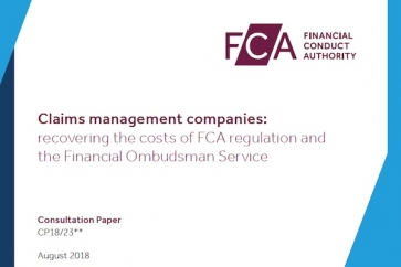 Claims management companies/ recovering the costs of regulation and the Financial Ombudsman Service