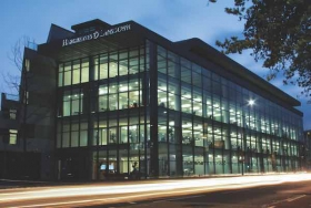 HL offices in Bristol by night