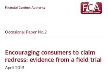 FCA paper into consumer redress letters