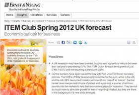 Spring forecast from Ernst &amp; Young Item Club