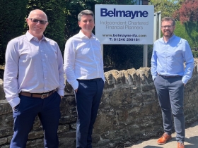 Belmayne partner, Martin Birch (right) with new recruits, John Lomax (left) and Andrew Boulton (centre)