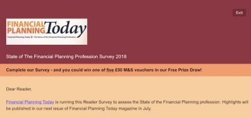 Financial Planning Today: Reader Survey