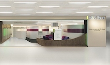 Proposed interior of M&amp;S Bank branch