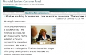The Financial Services Consumer Panel website