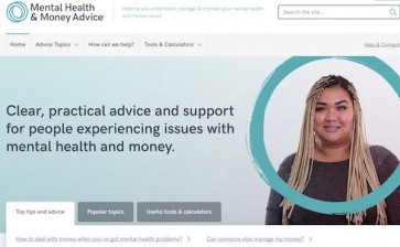 Mental Health and Money Advice website
