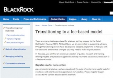 Blackrock transitioning tool