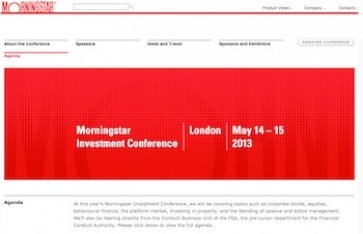 Morningstar Conference 2013 website