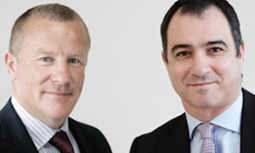 L-R Neil Woodford and Mark Barnett,  who will succeed him as Head of UK Equities.