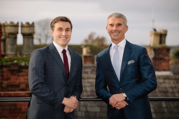 L-R: Jonnie Whittle, managing director, Clarion Wealth and Ron Walker, founder of Clarion Wealth