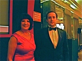 Winner Matthew Hodge with IFP president Marlene Shalton