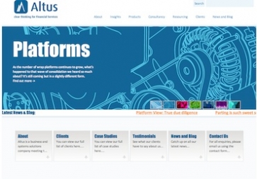 Altus Consulting&#039;s website