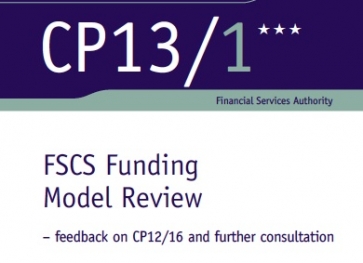 CP 13/1 FSCS Funding Model. Source: FSA
